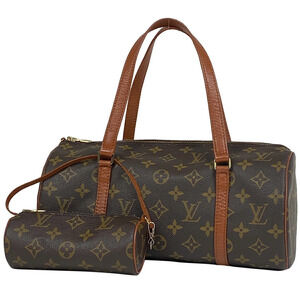 Louis Vuitton Papillon Barrel Bag cylindrical handbag Monogram brown